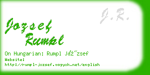 jozsef rumpl business card